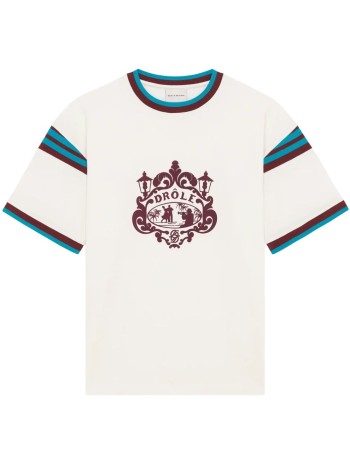 drôle de monsieur t-shirt mant-shirt danseurs - kts293co248ow off white