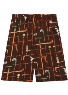 drôle de monsieur short pant manshort cannes - kbs158vi033bn brown