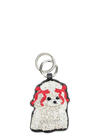 ganni key ring unisexdog bow keyring - b3010032 099