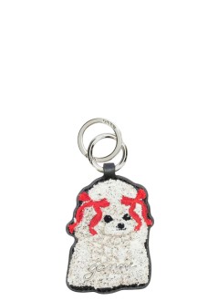 ganni llaveros unisex dog bow keyring - b3010032 099