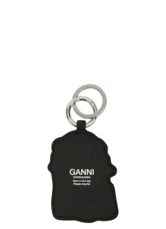 ganni llaveros unisex dog bow keyring - b3010032 099