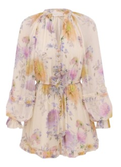 zimmermann vestido mujer luna ruffle playsuit - 8154ys261 crda