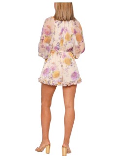 zimmermann vestido mujer luna ruffle playsuit - 8154ys261 crda