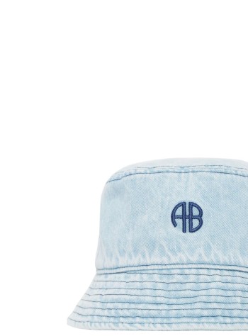 anine bing cap womannicks bucket hat - a1212194whd64 washed blue 2