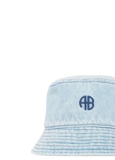 anine bing cap womannicks bucket hat - a1212194whd64 washed blue