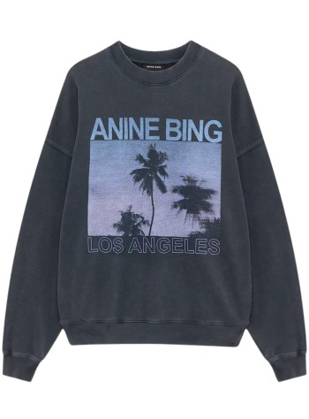 anine bing sudadera mujer miles sweatshirt palms - a0812381whg1 grey