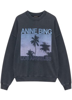 anine bing sweater womanmiles sweatshirt palms - a0812381whg1 grey