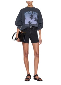 anine bing sweater womanmiles sweatshirt palms - a0812381whg1 grey