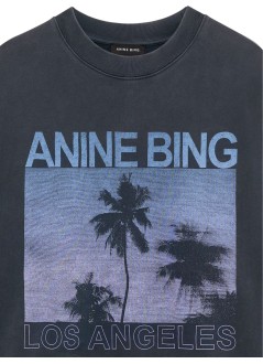 anine bing sweater womanmiles sweatshirt palms - a0812381whg1 grey