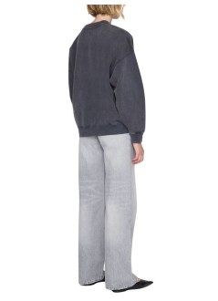 anine bing sudadera mujer miles sweatshirt tiger - a0812512wbl1 washed black
