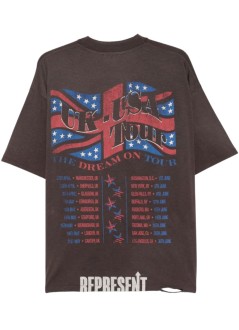 represent t-shirt mandream on tour t-shirt - mlm100593 sun fade grey