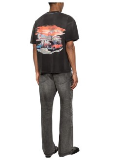 represent t-shirt man24 hour service t-shirt - mlm100768 stained black