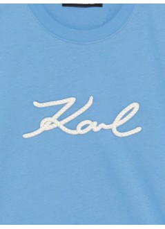 karl lagerfeld top mujer rope logo t-shirt - b2w17020 349