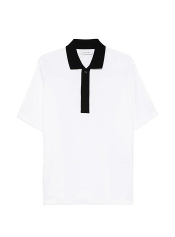 lanvin punto hombre piqué jersey contrast collar polo - rmpl0007j042p26 221
