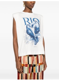 farm rio top mujer toucan rio shoulder pads tank top - 349809 l0025