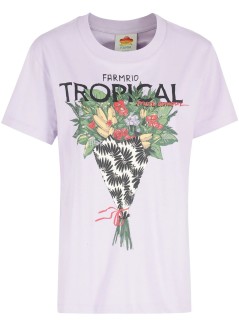 farm rio top womantropical bouquet fit t-shirt - 348536 l0018