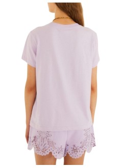 farm rio top womantropical bouquet fit t-shirt - 348536 l0018