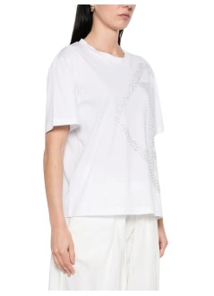 herno top womant-shirt con strass - jg000321d52125 1094