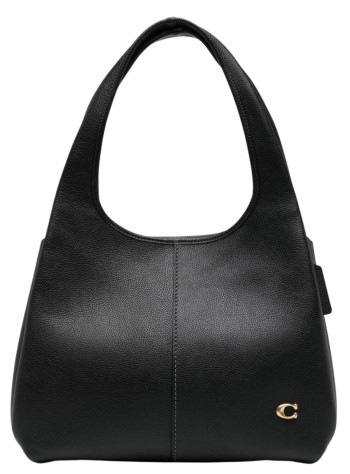 coach handbag mujer polished pebble leather lana shoulder bag - cm544 b4 dark stone