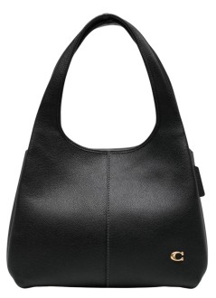 coach handbag womanpolished pebble leather lana shoulder bag - cm544 b4 dark stone