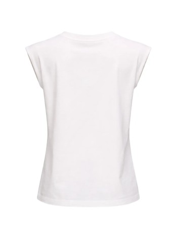 karl lagerfeld top mujer signature hem tank top - b2w17018 100 2