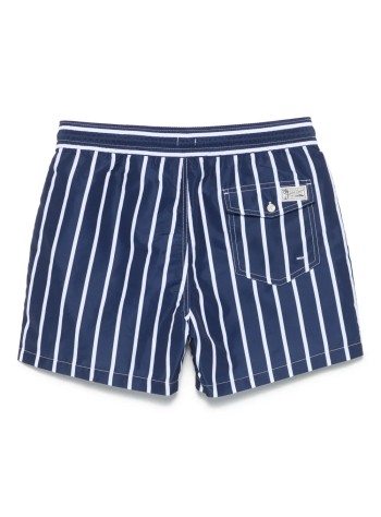 polo ralph lauren trunk manslftraveler-mid-trunk - 710975405001 navy vertical wide stripe 2