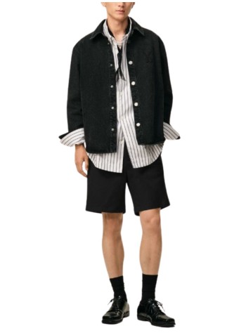 ami short pant manelasticated waist shorts with embossed ami de coeur - hso835co0132 001 2