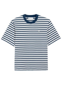 ami t-shirt manquota -short sleeves boxy fit mariniere teeshirt with ami d - uts374je0210 a044