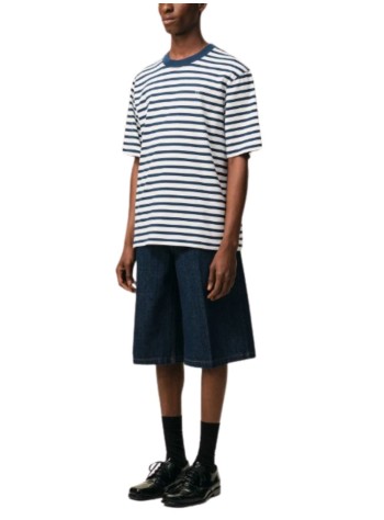 ami camiseta hombre quota -short sleeves boxy fit mariniere teeshirt with ami d - uts374je0210 a044 2