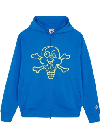 icecream sweater mancones & bones zip through hood - ic254102 blue