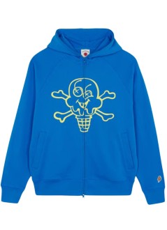icecream sudadera hombre cones & bones zip through hood - ic254102 blue