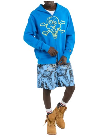 icecream sweater mancones & bones zip through hood - ic254102 blue 2