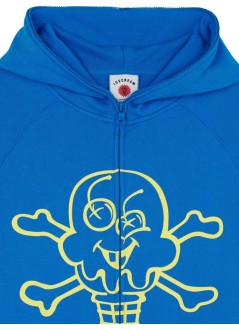 icecream sudadera hombre cones & bones zip through hood - ic254102 blue