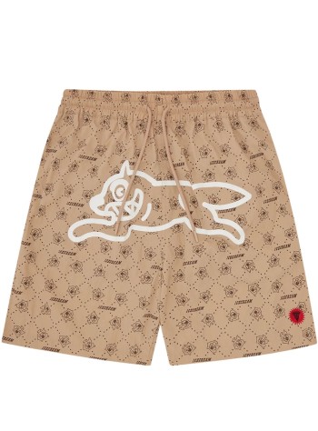 icecream bermuda hombre monogram running dog swim shorts - ic26173 brown