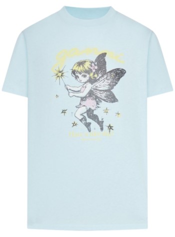 ganni top womanbasic cotton jersey fairy - a1050174 07z