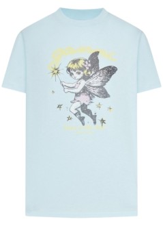 ganni top womanbasic cotton jersey fairy - a1050174 07z