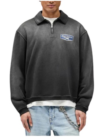 represent sweater mannothing faster quarter zip sweatshirt - mlm100617 stained black 2