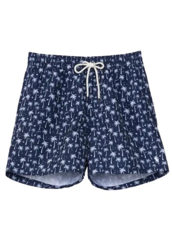 polo ralph lauren trunk hombre woven-trunk-swim bottom - 710b13661001 blue polo palms