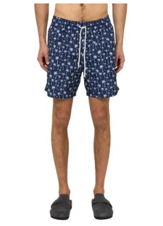 polo ralph lauren trunk manwoven-trunk-swim bottom - 710b13661001 blue polo palms