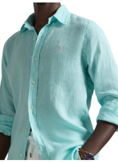 polo ralph lauren camiseria hombre cubdppcs-long sleeve-sport shirt - 710966294510 new aqua