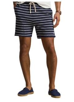 polo ralph lauren pantalon corto hombre knit-shorts - 710b14506002 newport navy pale cream