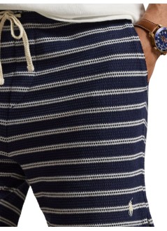 polo ralph lauren pantalon corto hombre knit-shorts - 710b14506002 newport navy pale cream