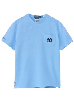 polo ralph lauren t-shirt manknit-t-shirt - 710b14475001 blue lagoon