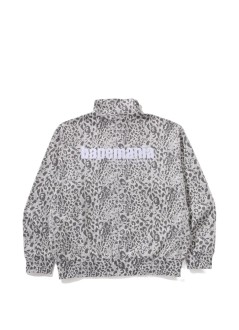 bape sudadera hombre wild leopard pattern relaxed fit half zip sweatshirt m - 1l80113304 gray