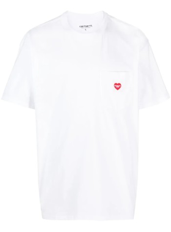 carhartt camiseta hombre s/s pocket heart t-shirt organic cotton single jersey - i032128 1wzxx