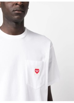 carhartt t-shirt mans/s pocket heart t-shirt organic cotton single jersey - i032128 1wzxx