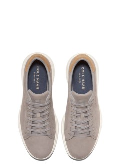 cole haan sneaker mangrandpro tennis ii - c42751 ironstone nubuck ch golden honey