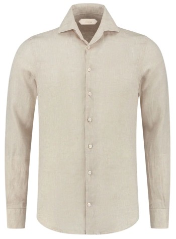 aurélien shirt manlinen seaside shirt - 020230602060001 beige