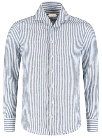 aurélien shirt manlinen seaside shirt striped - 020250602060001 navy