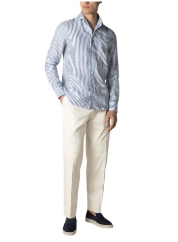 aurélien shirt manlinen seaside shirt striped - 020250602060001 navy 2